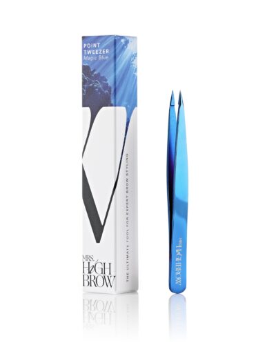Mrs. Highbrow Point Tweezers Magic Blue