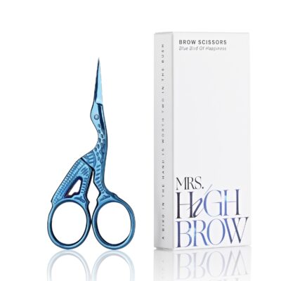 Mrs. Highbrow Brow Scissors Blue Bird