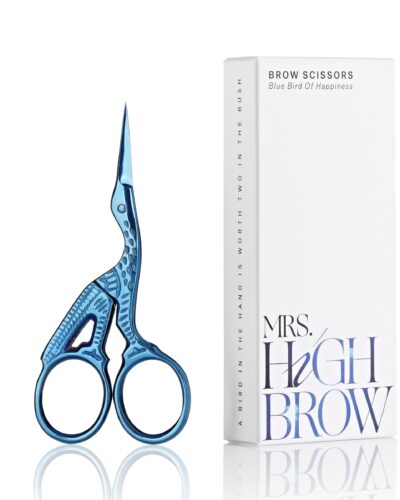 Mrs. Highbrow Brow Scissors Blue Bird